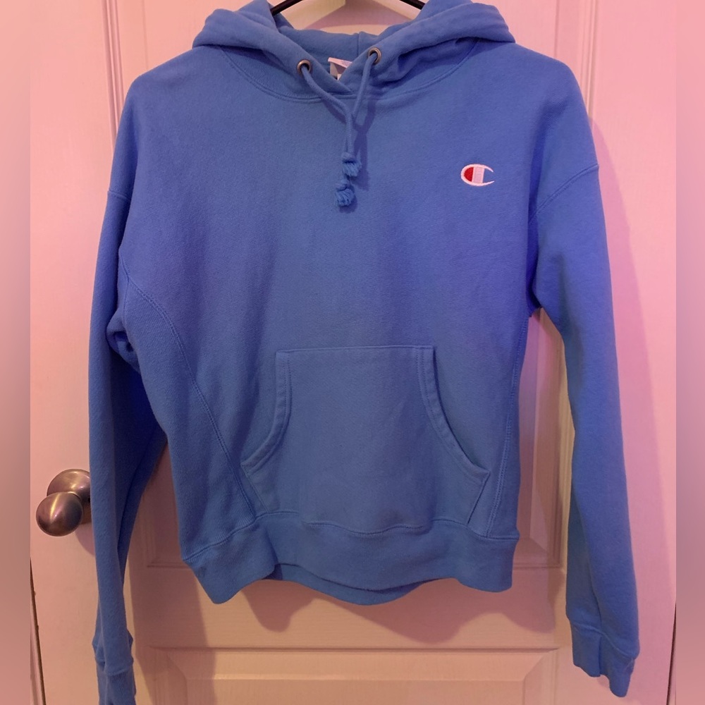 Urban Outfitters Champion Reverse Weave Blue Hoodie